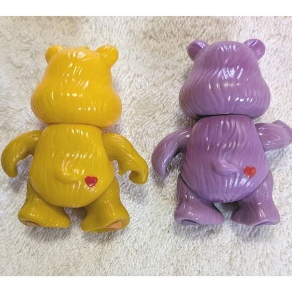 Lot 2 Care Bears PVC Figures 3" TCFC SHARE BEAR, FUNSHINE BEAR, nice - Picture 8 of 9